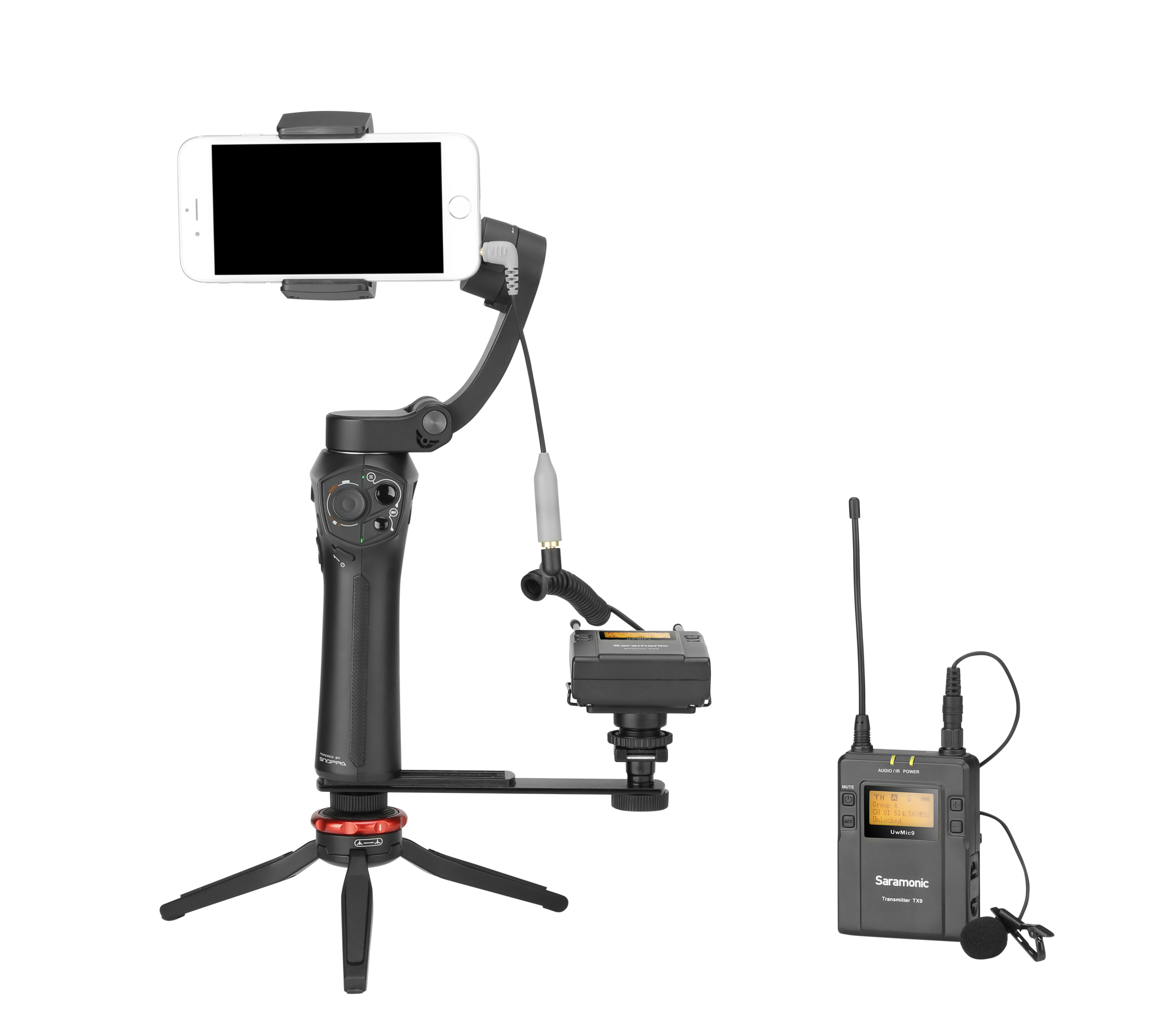 Bộ Micro Thu Âm Không Dây Saramonic Uwmic9 Kit1 - Quay Phim / Vlog / Livestream - Hàng Chính Hãng