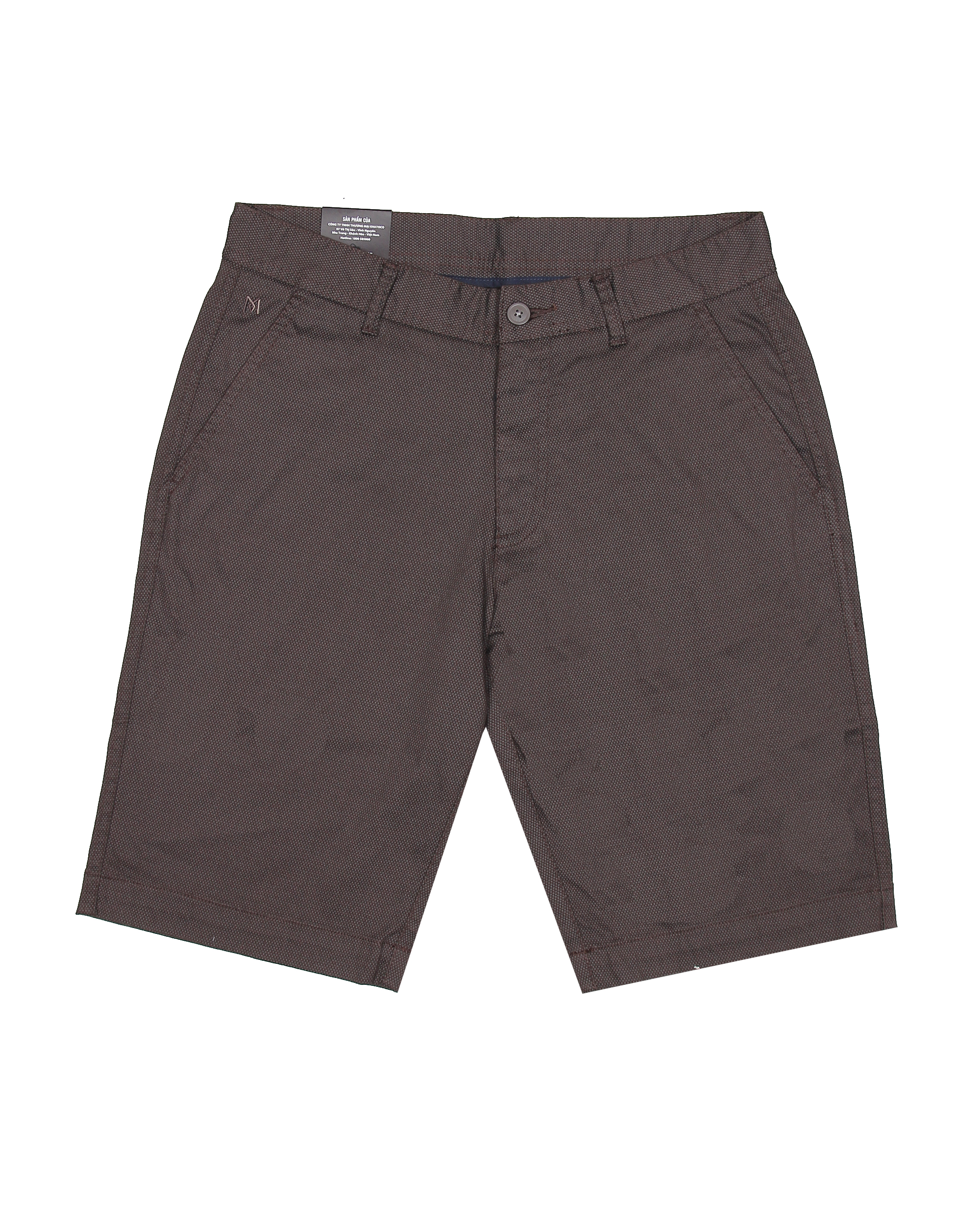 Quần short khaki nam Khatoco Q3M398R0-ININ133-2410-0