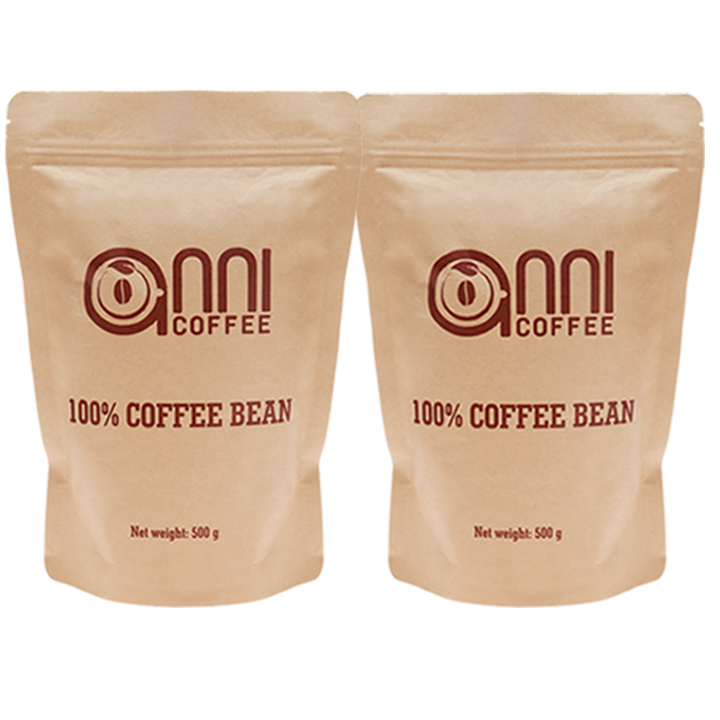 Combo 2 gói Cà phê sữa rang mộc nguyên chất  Gói 500g - Cà phê dùng pha phin đậm vị, theo gu cà phê Việt Nam, cà phê chuẩn xuất khẩu, đạt FDA - Hoa Kỳ