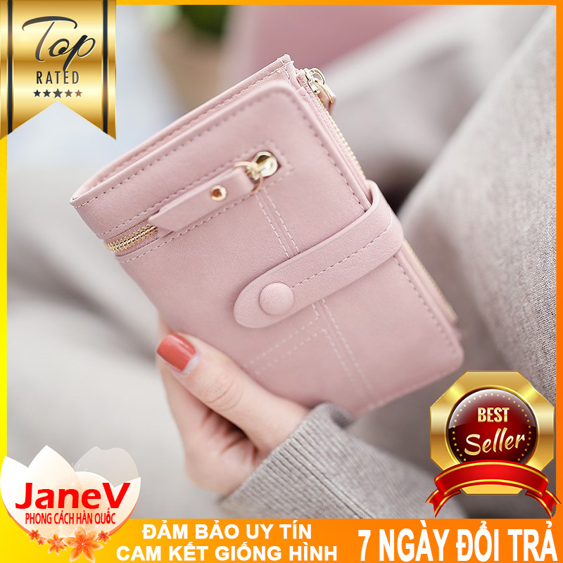 Ví Nữ Mini Ngắn Cầm Tay Cao Cấp Sang Trọng Phong Cách Hàn Quốc TVNN135