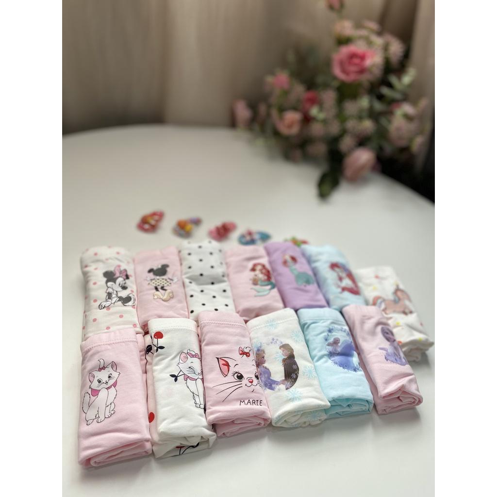 Quần chip bé gái 3-15 tuổi set 3 chiếc hãng Teengo, Quần chíp cho bé chất liệu cotton co giãn cựu tôt