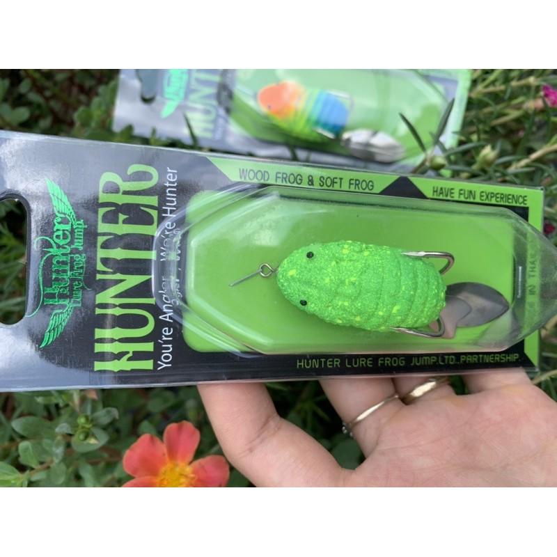 Mồi nhái hơi giả câu lure, mồi nhái giả hunter câu cá