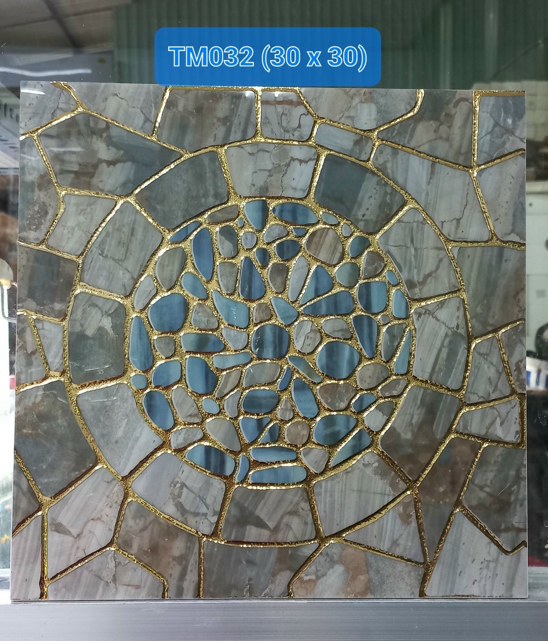 Gạch trang trí 30x30 nhập khẩu nhũ kim cao cấp