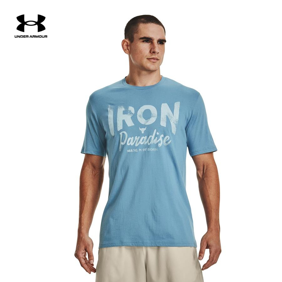 Áo thun tay ngắn thể thao nam Under Armour Pjt Rock Iron Paradise - 1370483-416