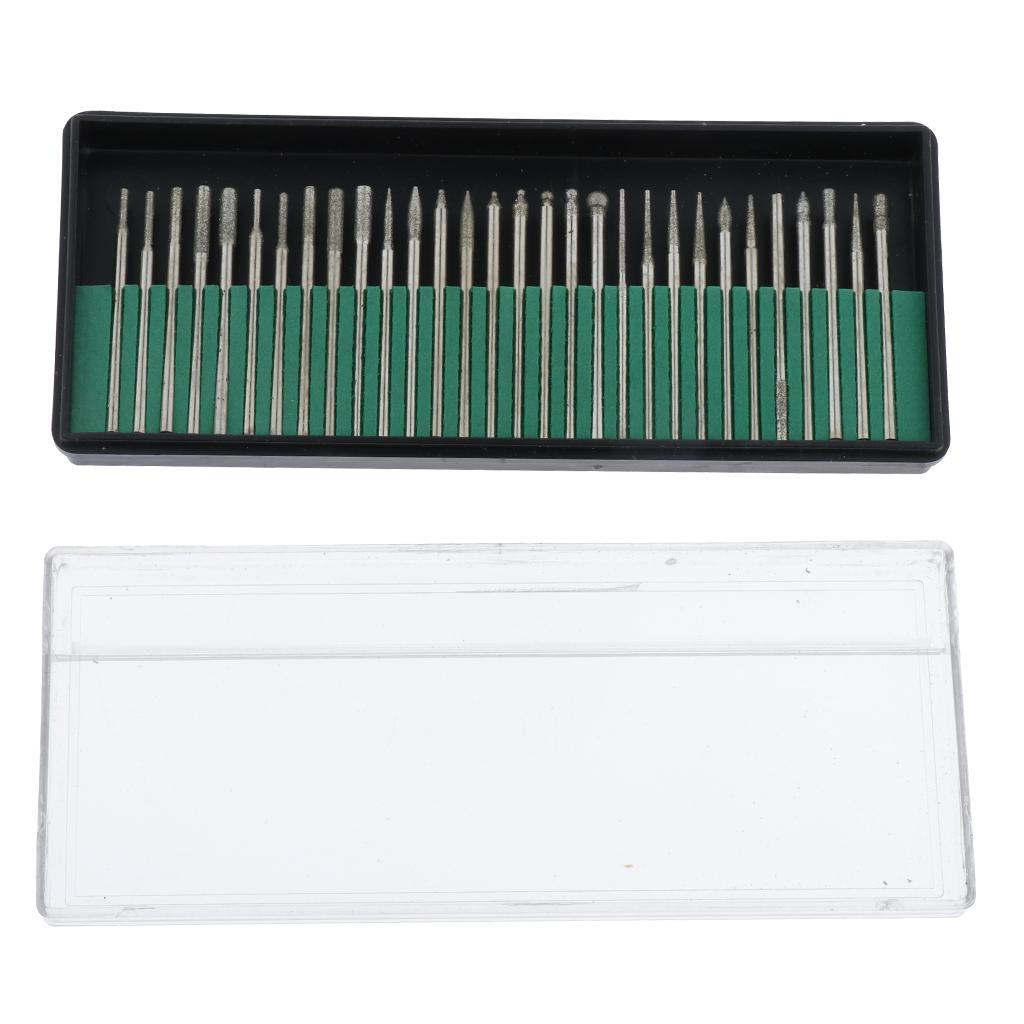 30pcs Round / Flat Scraper Diamond Set For Detail Work
