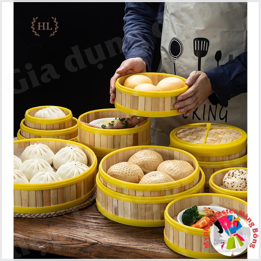 Xửng hấp tre viền nhựa (4 Size)