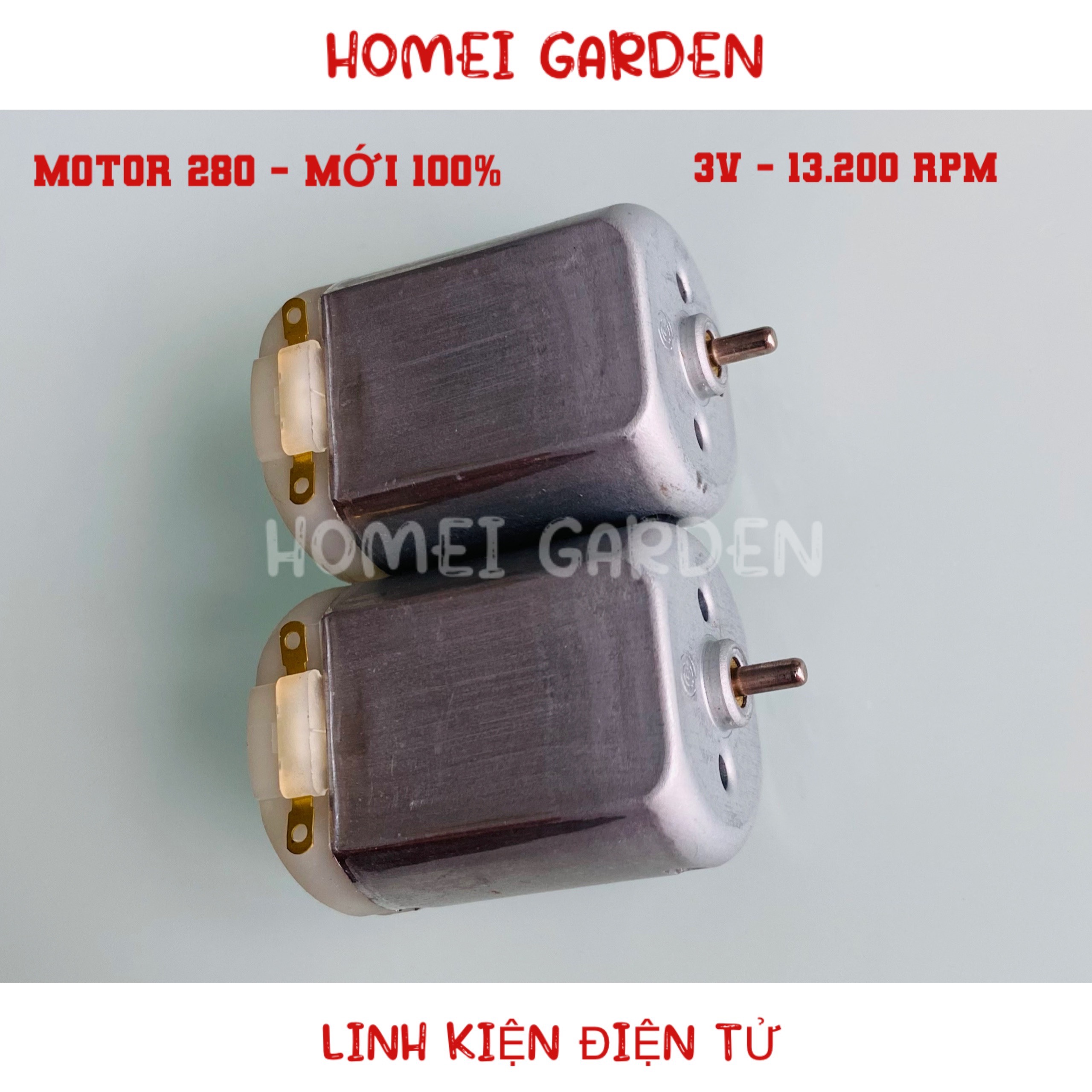 Động cơ mô tơ 280 có chổi than từ tính mạnh 3V 13200 vòng/phút chất lượng cao - HM0149