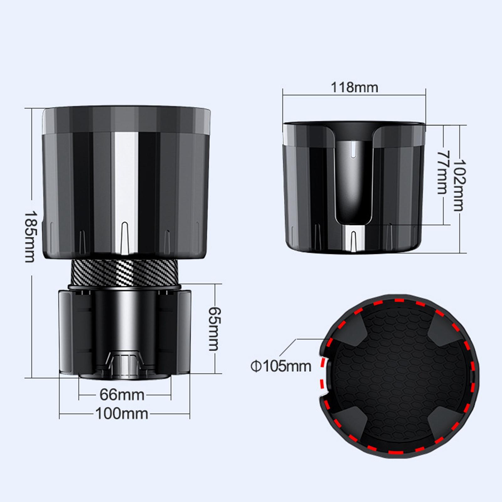 Car Cup Holder Expander ,Adjustable Base Rotatable Accessory Organizer Expandable Car Drink Holder Expander for Automobile Bottles Mugs