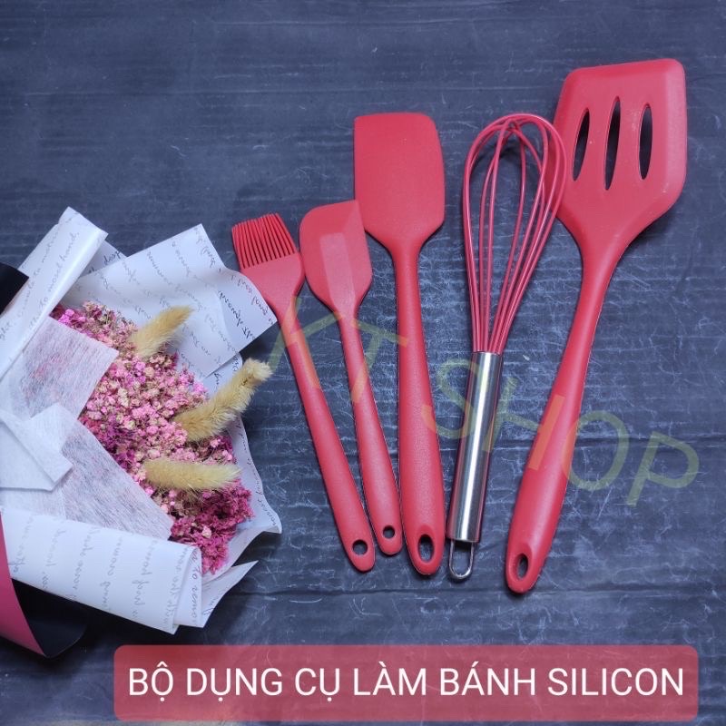 Dụng cụ làm bánh silicon 5 món