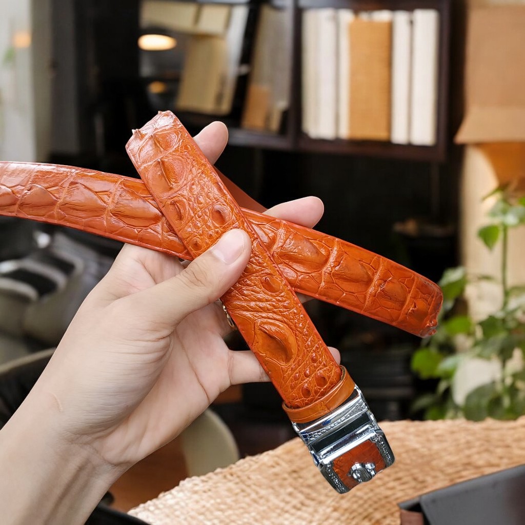 Thắt Lưng Cá Sấu Liền Nguyên Miếng