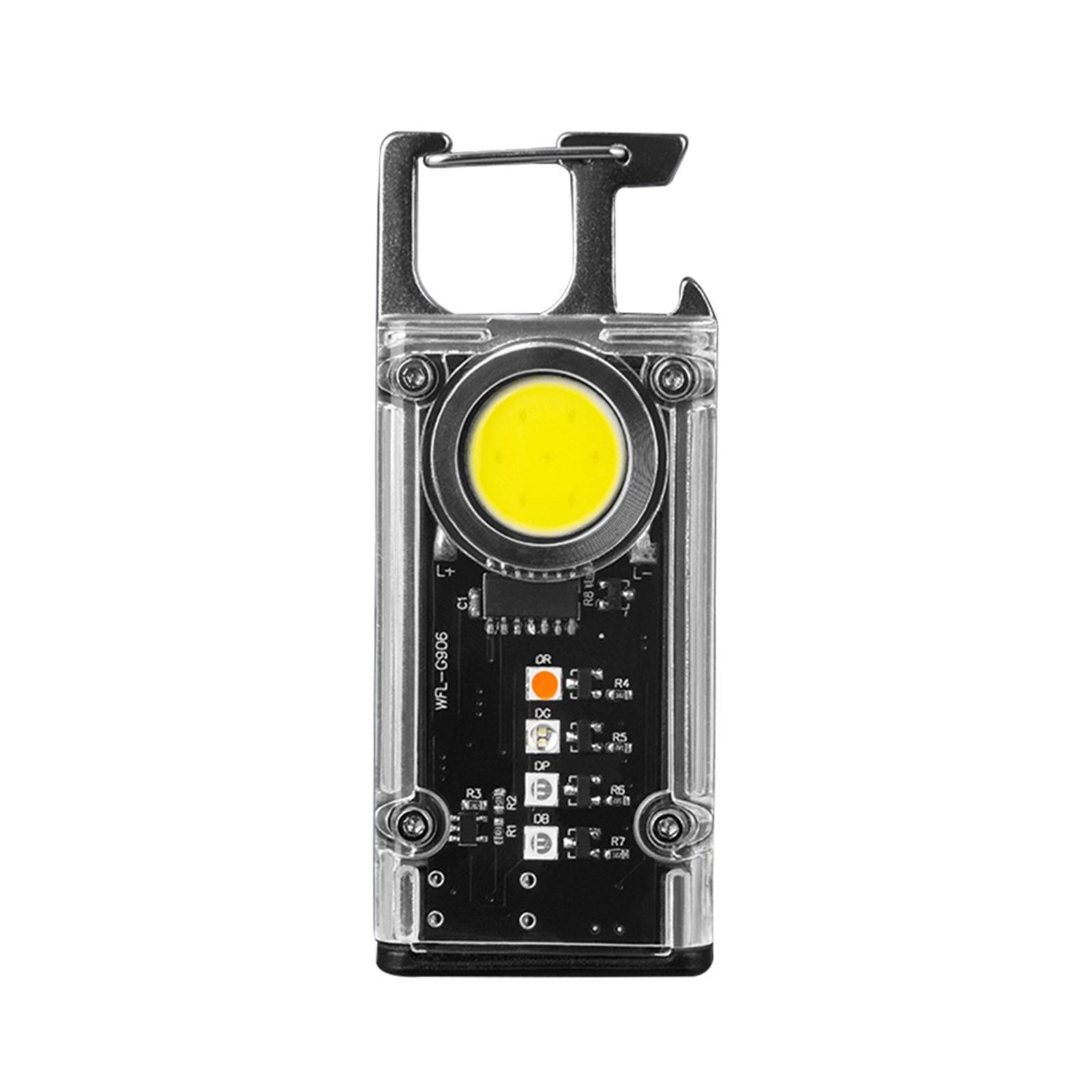 COB Flashlight LED Keychain Flashlight for Camping Supplies Hiking