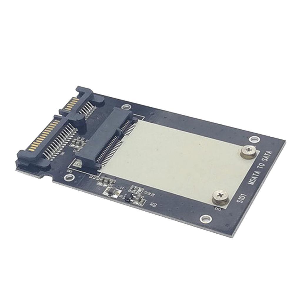 MSATA to 2.5inch III Adapter Card SSD Enclosure Case Aluminium Alloy