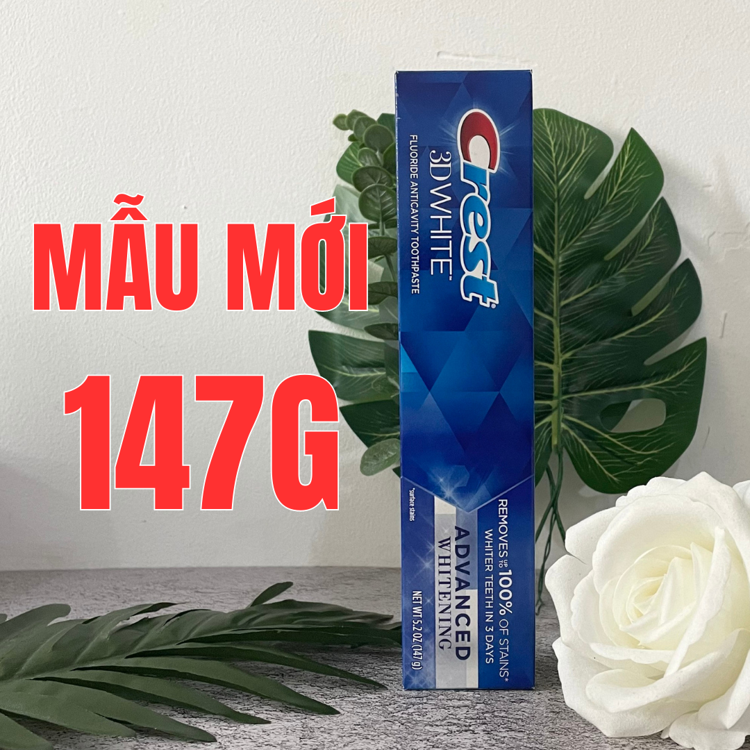 Kem đánh răng Crest 3D Advanced Triple Whitening 158g