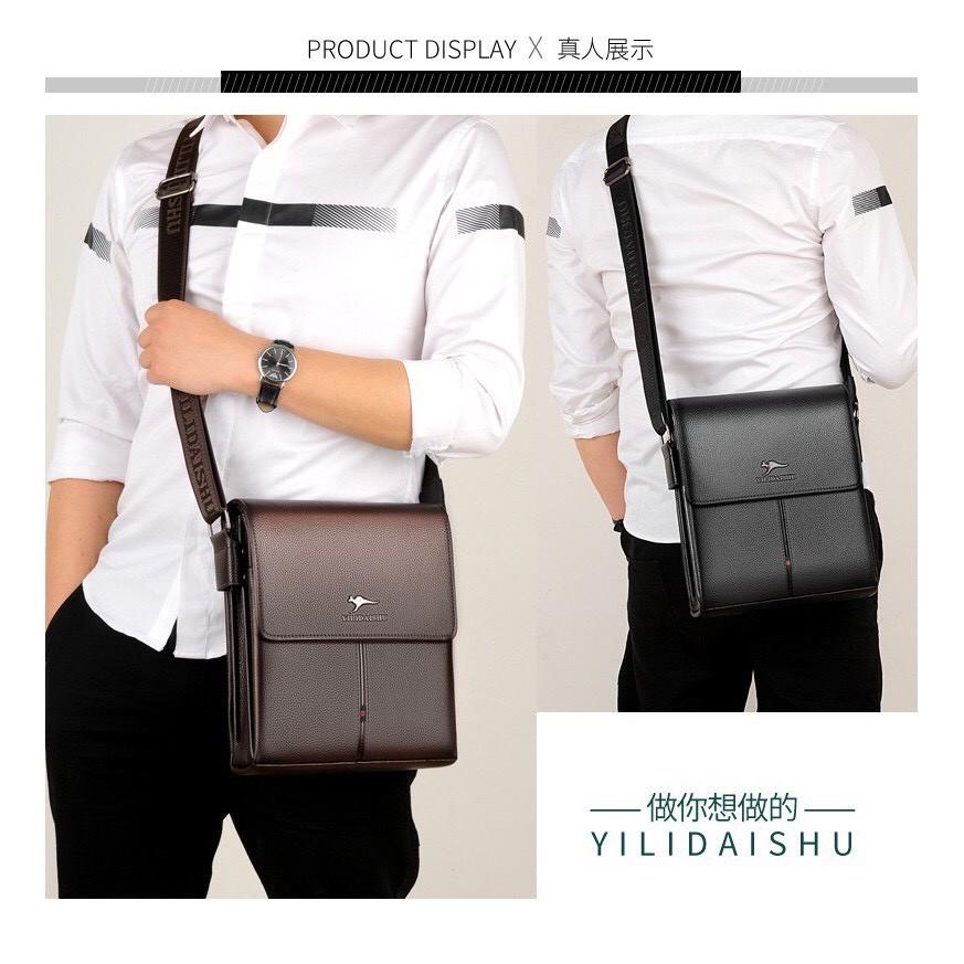 Túi đeo chéo nam da bò cao cấp YILIDAISHU T32 27x25x6cm