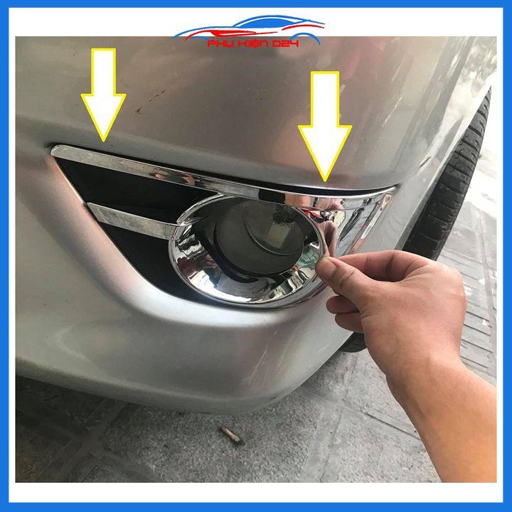 Ốp viền đèn gầm trước xe Innova 2013-2014-2015-2016 mạ Crom chống trầy trang trí làm đẹp xe