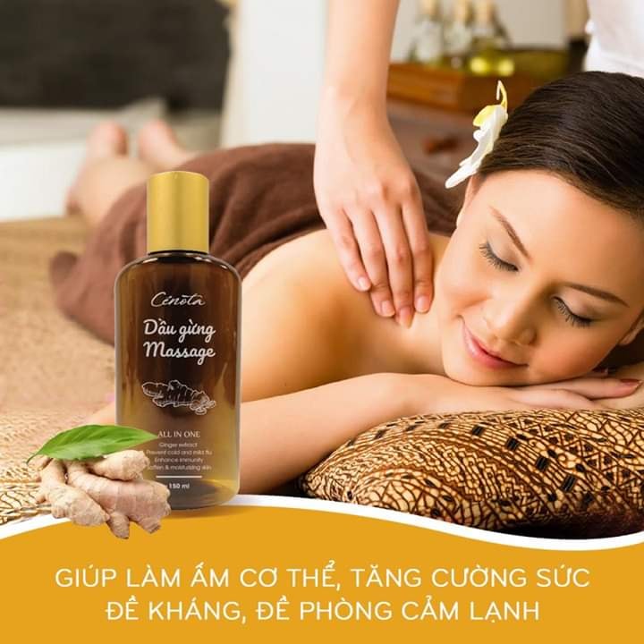 Dầu gừng Massage Cenota 150ml Giảm đau Chống Cảm