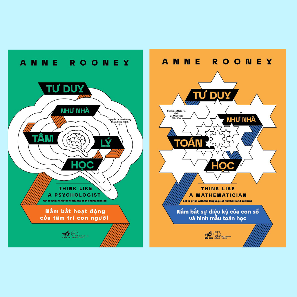 Sách - Combo Tư duy như nhà tâm lý học - Tư duy như nhà toán học (Anne Rooney) - Nhã Nam Official
