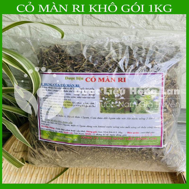 Trà Cỏ Màn Ri khô sạch nguyên chất đóng gói 1Kg