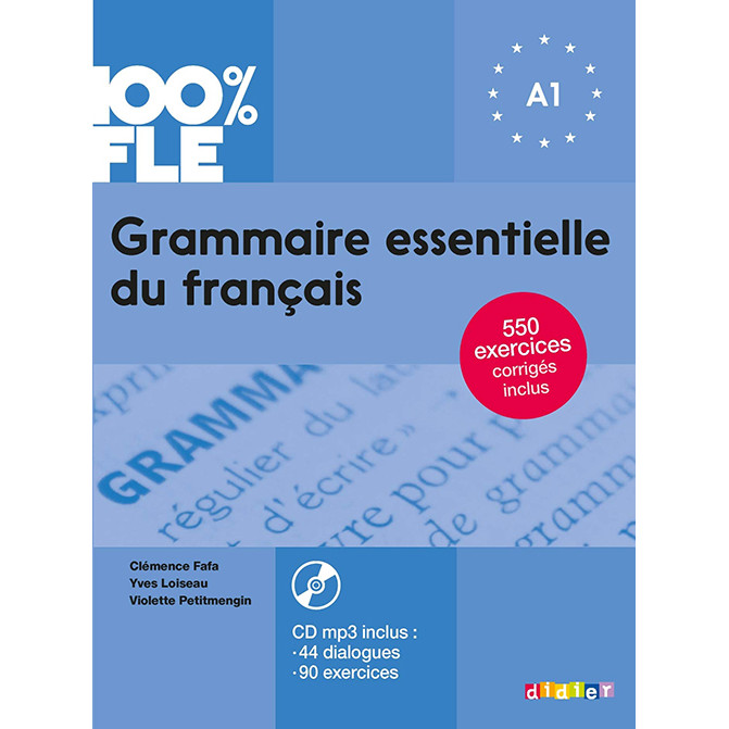 Sách học tiếng Pháp: Grammaire essentielle du francais : Livre + CD A1