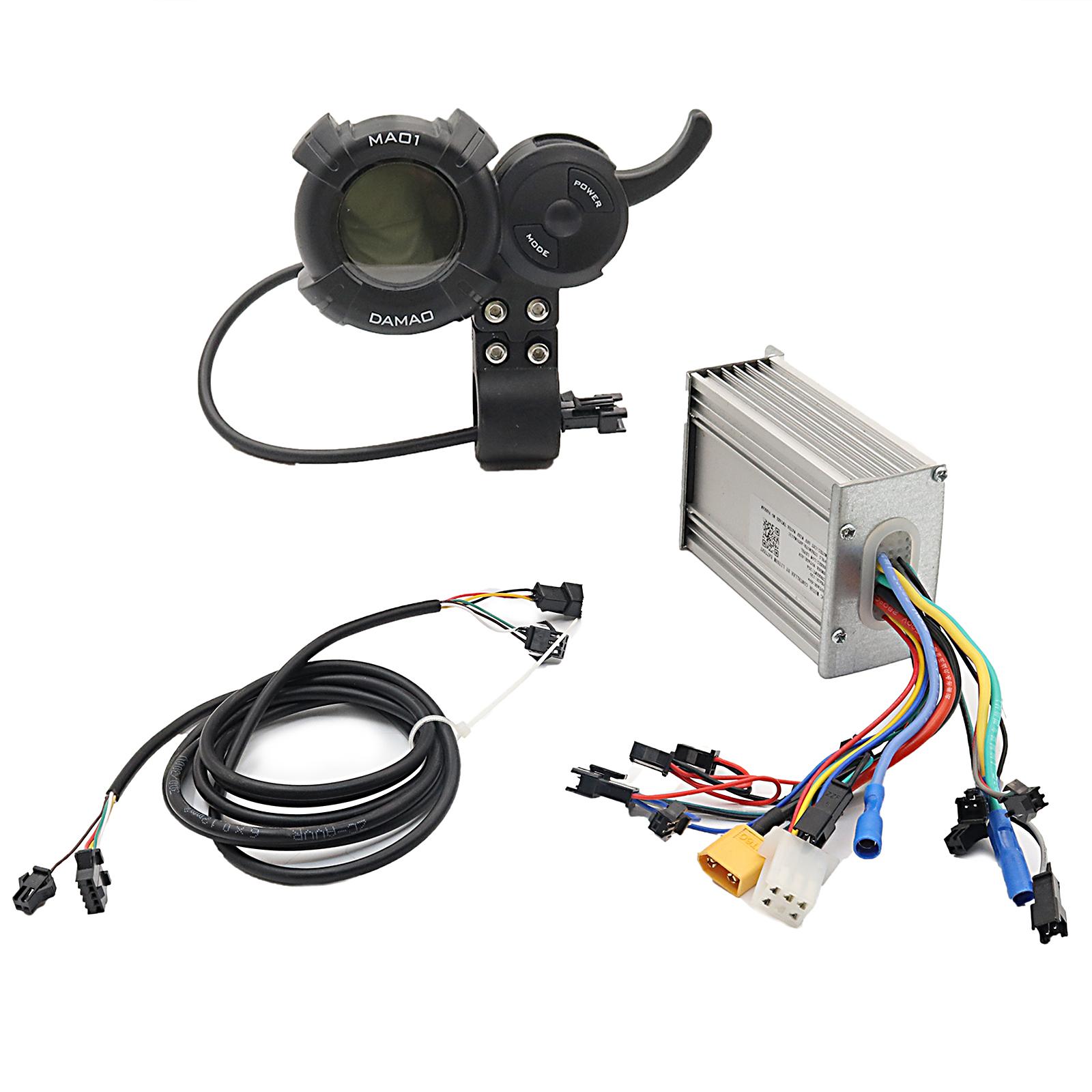 Bộ điều khiển động cơ không chổi than 36V18A 48V25A 60V25A với màn hình LCD hội trường, Thích hợp cho xe tay ga điện và xe đạp Color: 60V 25A