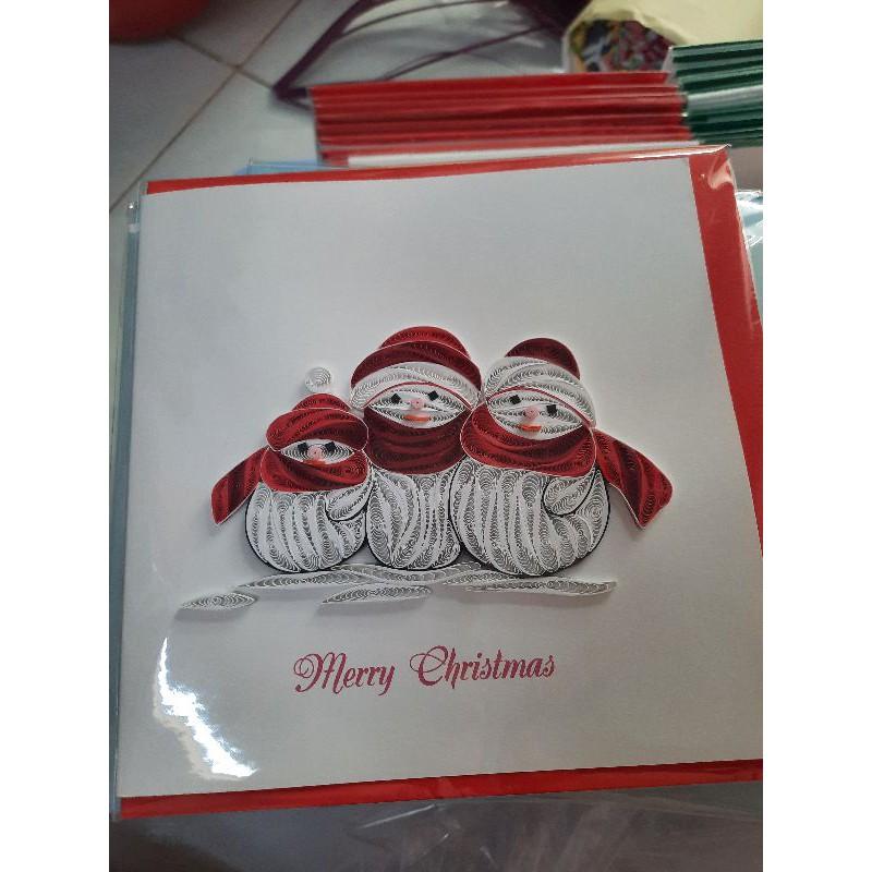 THIỆP QUILLING, THIỆP HANDMADE NOEL
