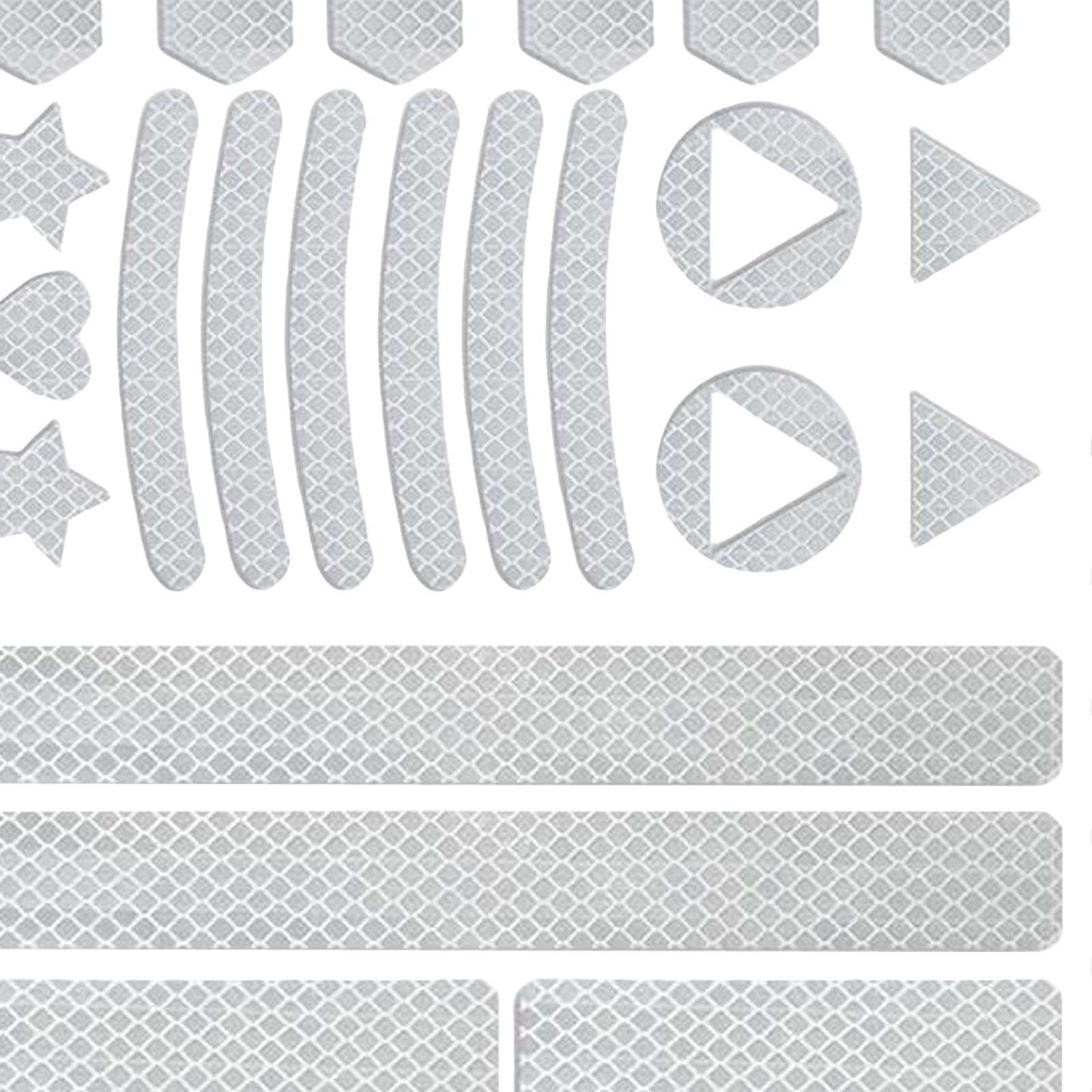 Safety Reflective Sticker, High Visibility Reflector Stickers Bike Reflective Tape Reflective Decals Waterproof for  Truck
