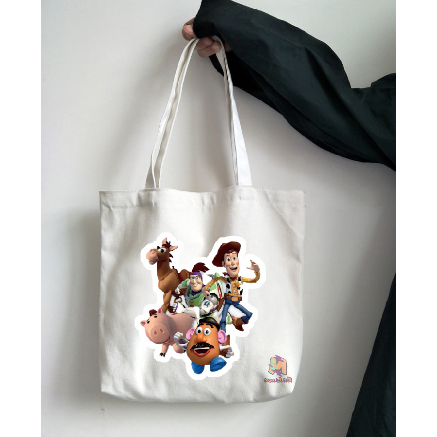 Túi Tote in hình chủ đề Toy story