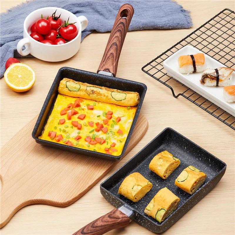 Bộ 2 chảo đáy từ H5, chảo 24cm + chảo vuông 15x20cm Seoulcook Hàn Quốc, dùng được tất cả các loại bếp, kể cả bếp từ / Induction