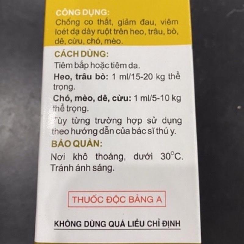 1 lọ ATROPIN 100ml chống co thắt giảm dau dùng cho trâu bò lợn chó mèo