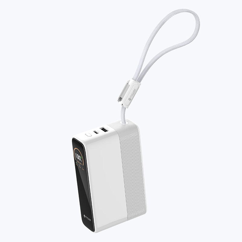 Pin Dự Phòng Kèm Cáp MAZER Ai PowerCharge Laptop PD 130W Dung Lượng 20.000 mAh Có Màn Hình Ai Hiển Thị Pin Và Công Suất Hàng Chính Hãng