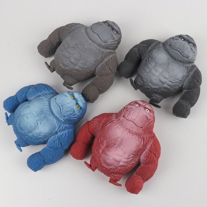 Squishy Mochi hình KHỈ ĐỘT LỰC SĨ NGỘ NGHĨNH mềm dễ thương chân thực giảm stress co dãn đàn hồi ngộ nghĩnh bóp bóp