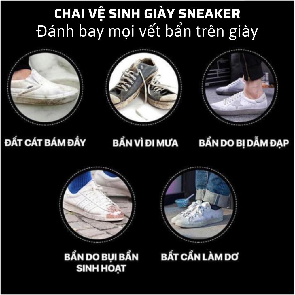 Bình Xịt Vệ Sinh Giày, Bình Xịt Bọt Tuyết Giặt Khô Giày, Dung Dịch Vệ Sinh Giày, Vệ Sinh Giày Dép Snoker Cao Cấp