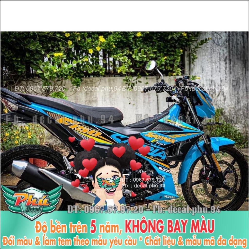 Tem Rời Satria XAnh đen vàng -1