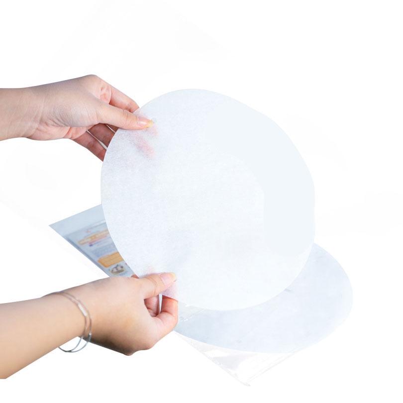 Giấy lót chống dính hấp chiên Kokusai không lỗ 20.5cm 30tờ/túi chống dính món nướng món hấp hoặc lót nồi chiên không dầu