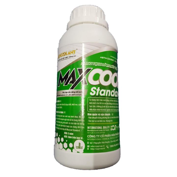 Bộ 2 lon nước làm mát xe ô tô màu xanh Maxcool 500ml