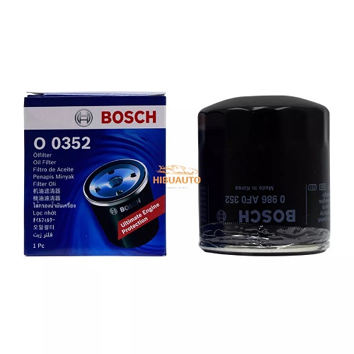 Lọc Nhớt Ô Tô / BOSCH / O0352 / Xe Vinfast Fadil 2019-2022 Cao 75cm Đường kính 76cm KOREA | HIBU