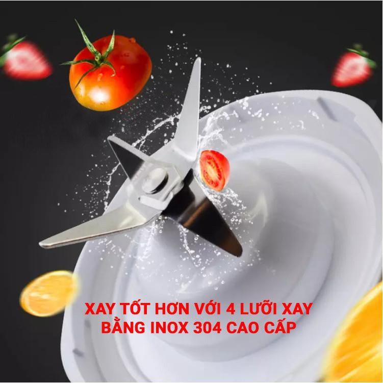 Máy Xay Sinh Tố Cầm Tay Bingo Juicer Cup 500ML Pin Sạc USB Tiện Dụng