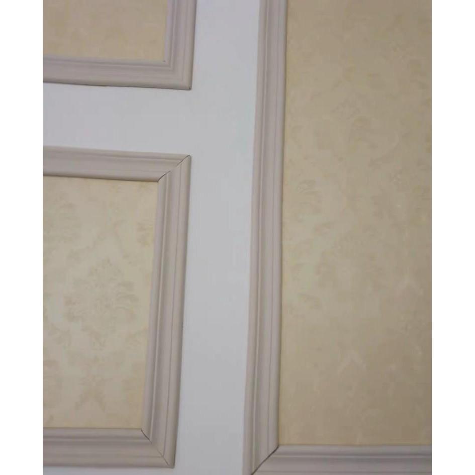 Xốp dán tường viền cao su khổ 6cm x 5 Mét - màu trắng