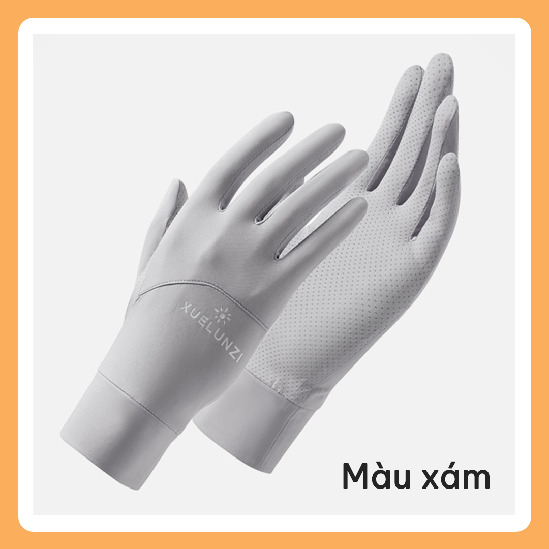 Găng tay chống nắng cao cấp, Găng tay xe máy mùa hè,Tất bao tay chống nắng thoáng khí mềm mại hở ngón cảm ứng cho nam nữ