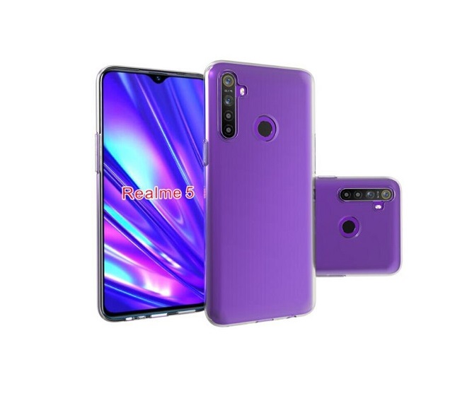 Ốp lưng silicon trong suốt cho Oppo Realme 5 siêu mỏng 0.55mm