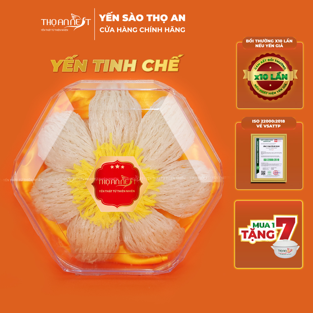 Tổ yến sào tinh chế sạch lông, không độn tạp chất THỌ AN NEST set 100gr