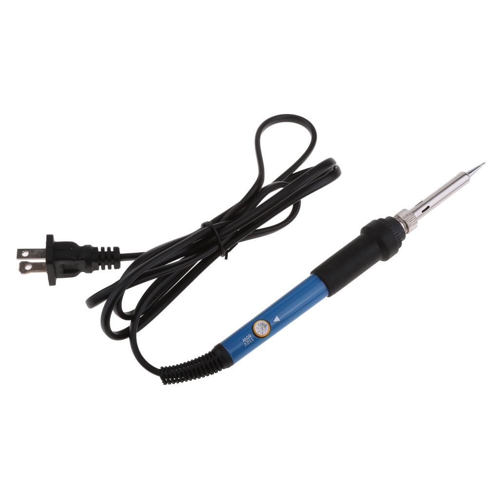 60W 110V Electrical Soldering Iron Adjustable Temperature Soldering Gun US