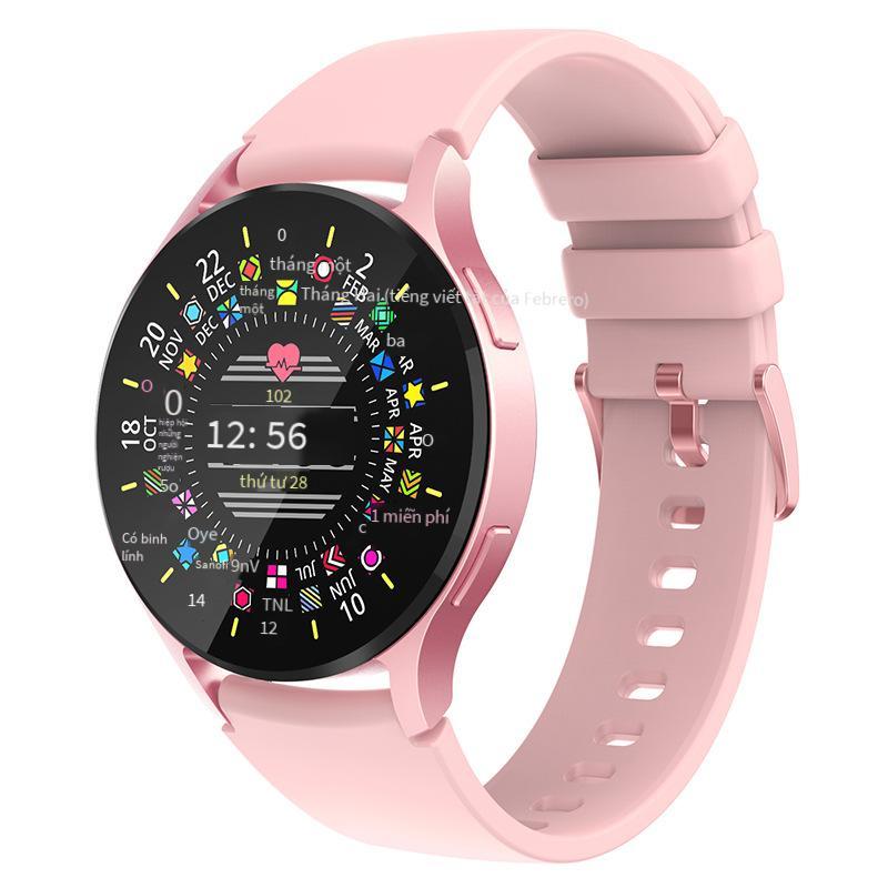 Đảm Bảo Chất Lượng S46 Vòng Tay Thông Minh Cuộc Gọi Bluetooth Màn Hình AMOLED Nhịp Tim Oxy Trong Máu Khỏe Mạnh Đếm Bước Thể Thao Thông Minh Nữ Đồng Hồ