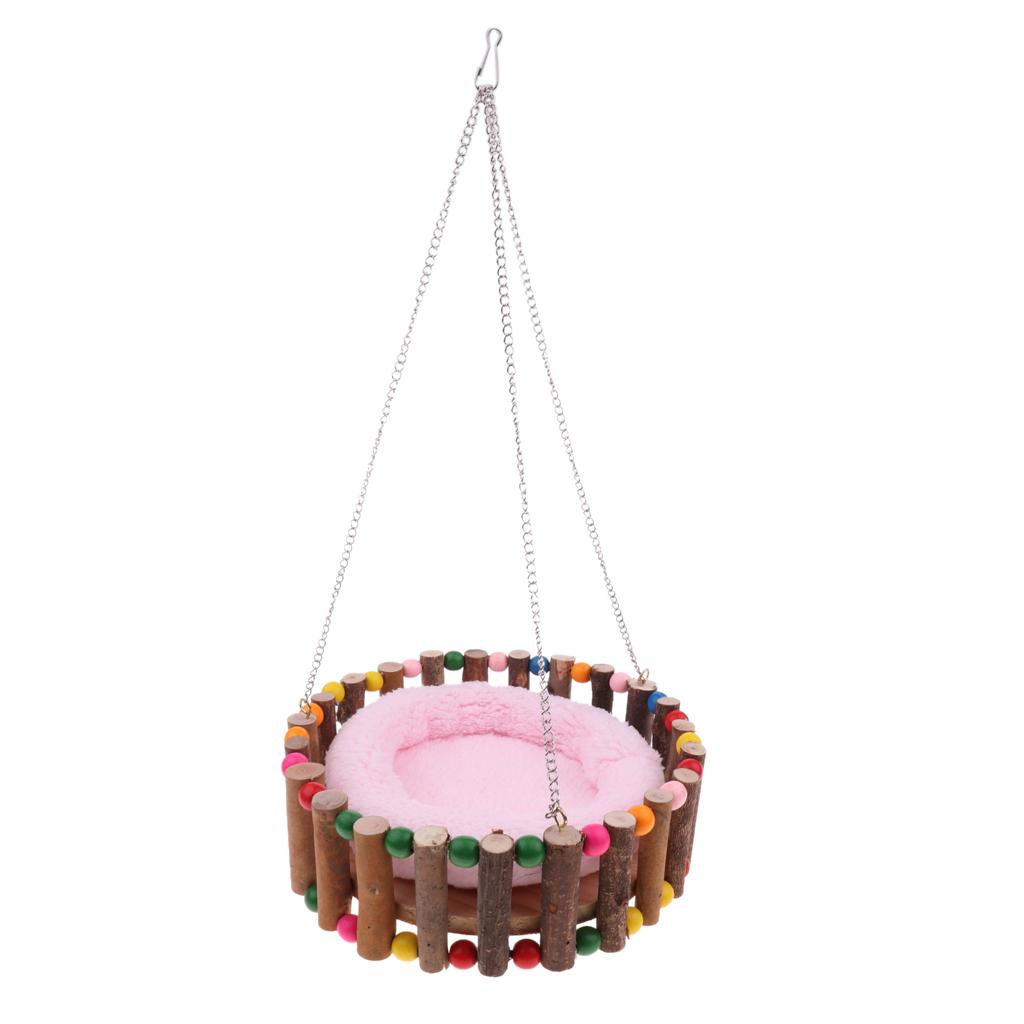 Hamster Squirrel Cage Hammock Hanging Nest Bed Small Animal Toy Random S