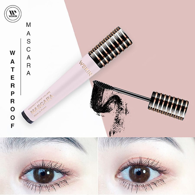 CHUỐT MI SIÊU DÀI KHÔNG THẤM NƯỚC WSKIN Mascara Perfect Super Volume