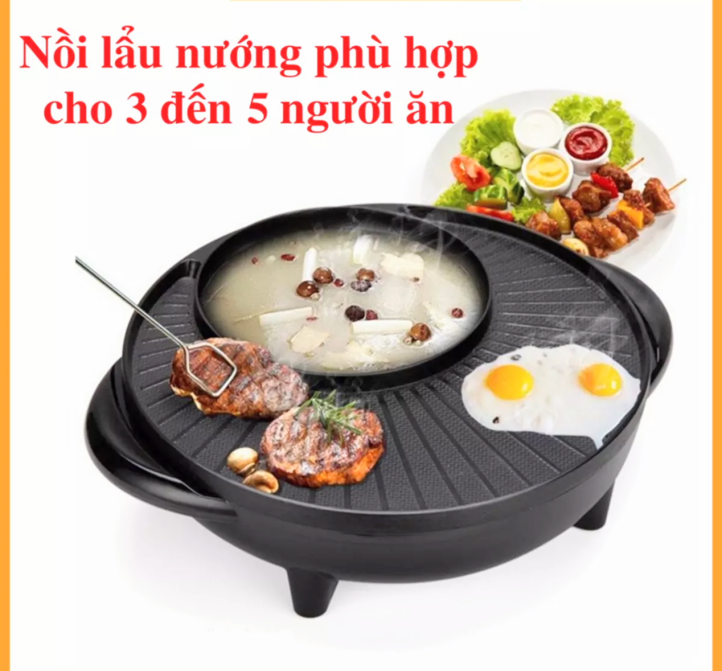 BẾP NƯỚNG LÒ NƯỚNG KIÊM NẤU LẨU 2IN1 ĐA NĂNG VỪA NƯỚNG VỪA ĂN LẨU TIỆN DỤNG GIA ĐÌNH HÀNG LOẠI TỐT