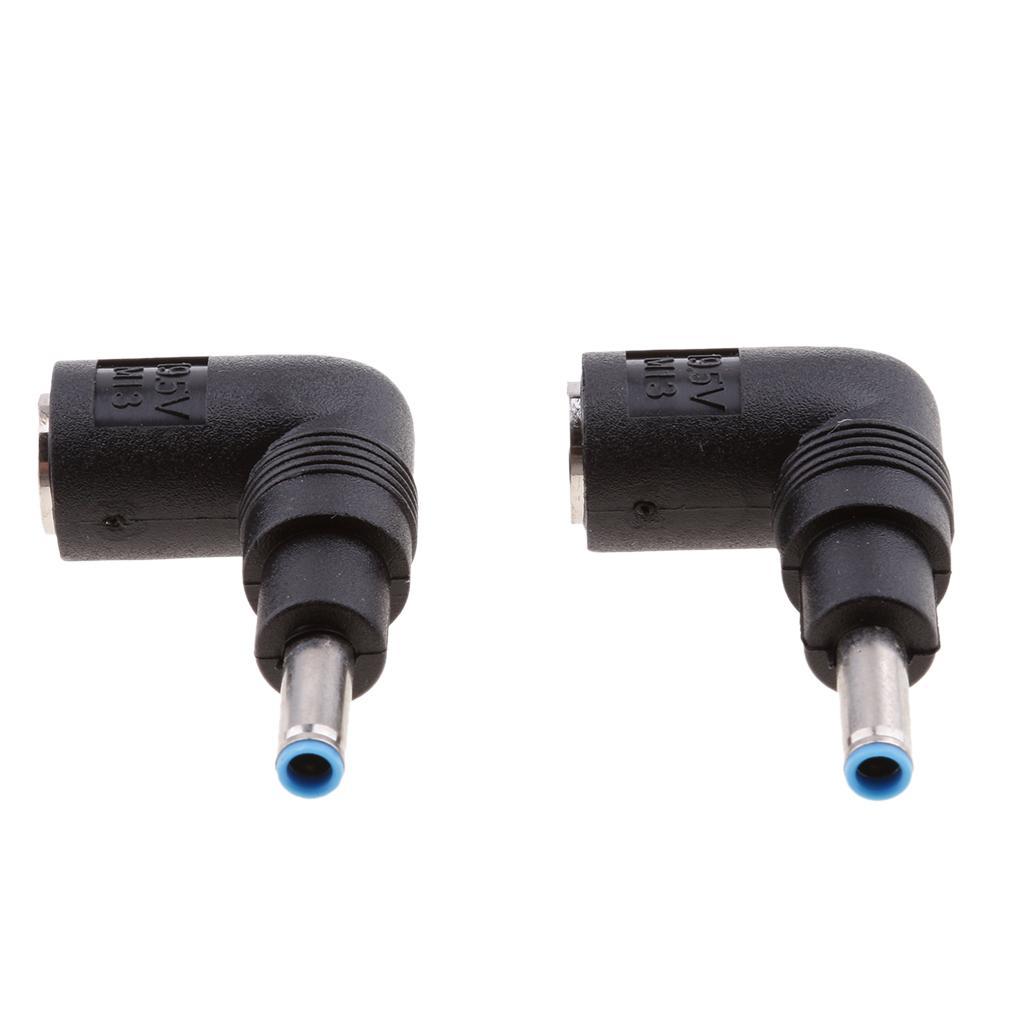 4Pieces DC 7.4 *5.0mm DC Jack To 4.5*3.0mm Plug 90 Right Angled Adapter