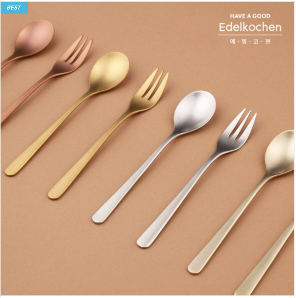 Nĩa ăn bánh Edelkochen Inox 430 bóng