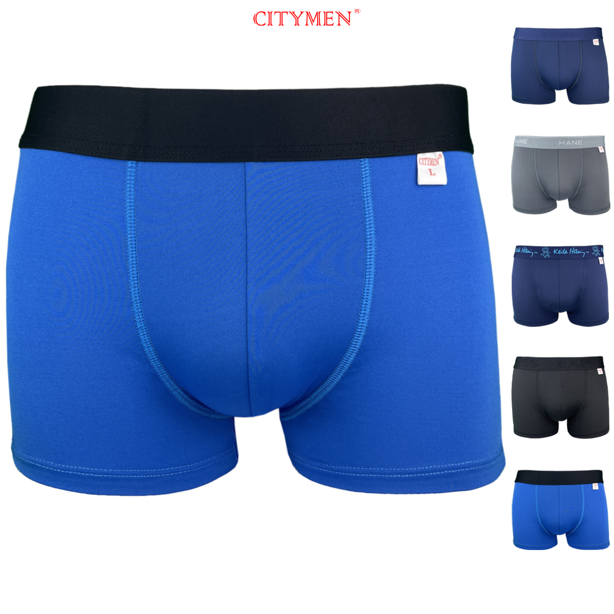 Quần Lót Nam boxer vải thun lạnh nhiều lưng co giãn 4 chiều hiệu CITYMEN cao cấp, sịp nam - LMTK-MULTIBL