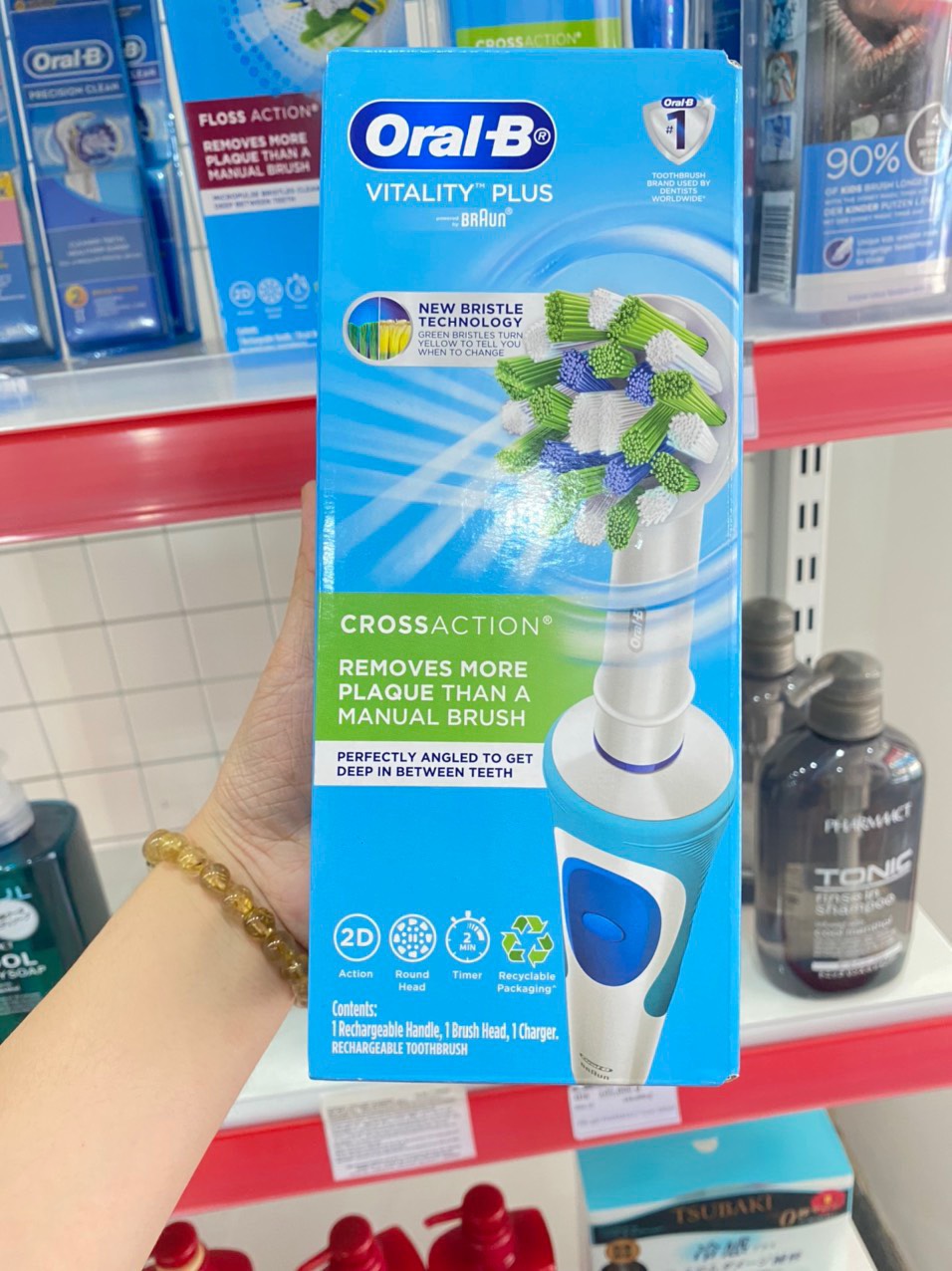 Bàn Chải Đánh Răng Điện Oral-B mẫu mới - nhiều loại đầu chải